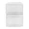 Martha Stewart Brody Clear Plastic Storage Organizer Bins W/ White Engineered Wood Lids, SM-x2/MED-x1 BE-PB3316-WD-3-CL-WH-MS - alternate 6